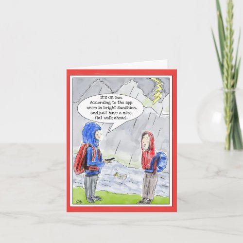Funny Birthday Greeting Card for Outdoorsy People