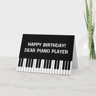 Birthday card with music and function you can Piano Play-kindergebur 
