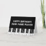 Funny Birthday greeting card for piano player