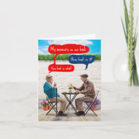 Funny Birthday Greeting Card - Men Bad Memory