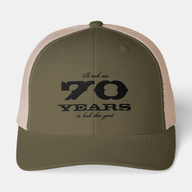 Funny Birthday hat for 70 year old man (Front)
