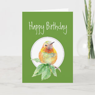 Funny Birthday, Hummingbird, Humor, Bird Card