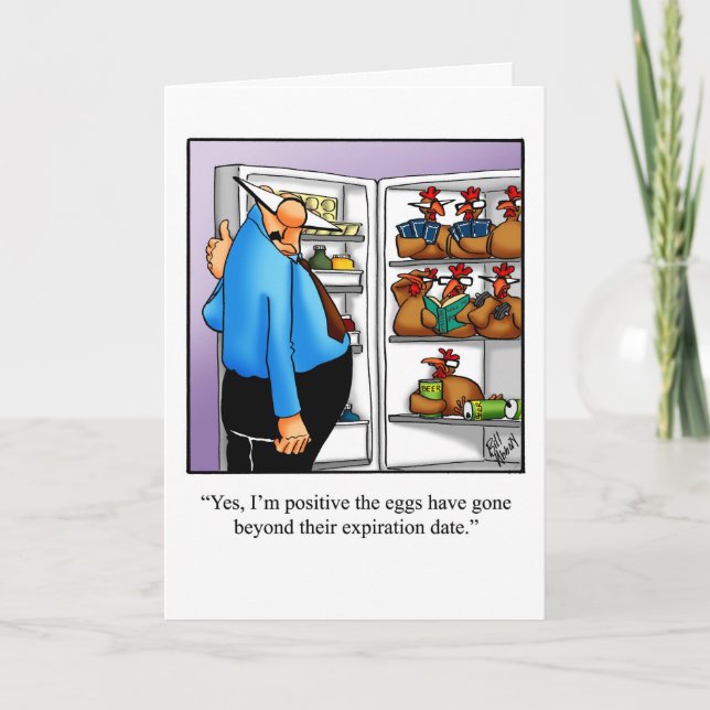 Funny Birthday Humor Card For Friend (Front)