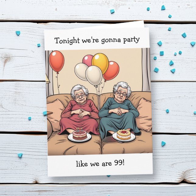 Funny Birthday Humor for Twin Sisters Card (Creator Uploaded)