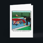 Funny Birthday Humor Greeting Card<br><div class="desc">Enjoy spreading the laughter with this hilarious happy birthday greeting card by cartoonist Bill Abbott; send some laughs along with your best wishes for a happy birthday. Bill Abbott's cartoon "Spectickles" the internationally syndicated comic has also appeared in Hallmark U.K., Reader's Digest, Saturday Evening Post and other fine magazines and...</div>