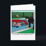 Funny Birthday Humor Greeting Card<br><div class="desc">Enjoy spreading the laughter with this hilarious happy birthday greeting card by cartoonist Bill Abbott; send some laughs along with your best wishes for a happy birthday. Bill Abbott's cartoon "Spectickles" the internationally syndicated comic has also appeared in Hallmark U.K., Reader's Digest, Saturday Evening Post and other fine magazines and...</div>