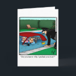 Funny Birthday Humor Greeting Card<br><div class="desc">Enjoy spreading the laughter with this hilarious happy birthday greeting card by cartoonist Bill Abbott; send some laughs along with your best wishes for a happy birthday. Bill Abbott's cartoon "Spectickles" the internationally syndicated comic has also appeared in Hallmark U.K., Reader's Digest, Saturday Evening Post and other fine magazines and...</div>