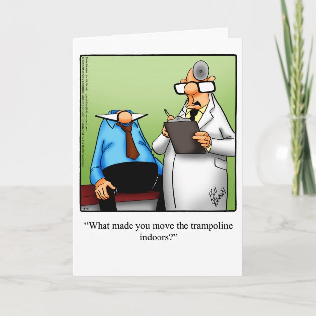 Funny Birthday Humor Greeting Card (Front)
