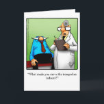 Funny Birthday Humor Greeting Card<br><div class="desc">Enjoy spreading the laughter with this hilarious happy birthday greeting card by cartoonist Bill Abbott; send some laughs along with your best wishes for a happy birthday. Bill Abbott's cartoon "Spectickles" the internationally syndicated comic has also appeared in Hallmark U.K.,  Reader's Digest,  Saturday Evening Post and other fine magazines!</div>