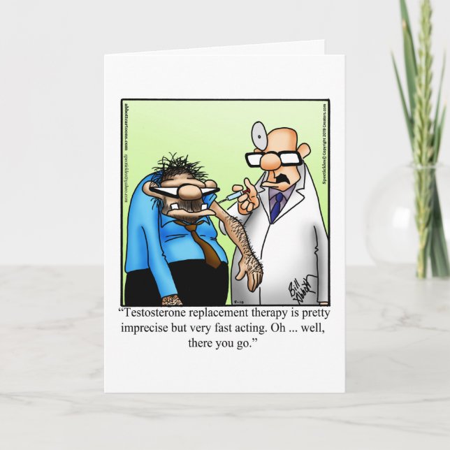 Funny Birthday Humor Greeting Card (Front)