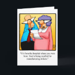 Funny Birthday Humor Greeting Card<br><div class="desc">Enjoy spreading the laughter with this hilarious happy birthday greeting card by cartoonist Bill Abbott; send some laughs along with your best wishes for a happy birthday. Bill Abbott's cartoon "Spectickles" the internationally syndicated comic has also appeared in Hallmark U.K., Reader's Digest, Saturday Evening Post and other fine magazines and...</div>