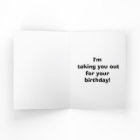 Funny Birthday Humor Greeting Card For Her