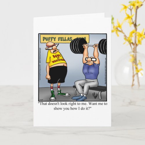 Funny Birthday Humor Greeting Card For Him