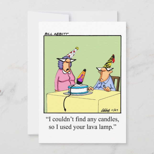 Funny Birthday Humor Party Invitations (Front)