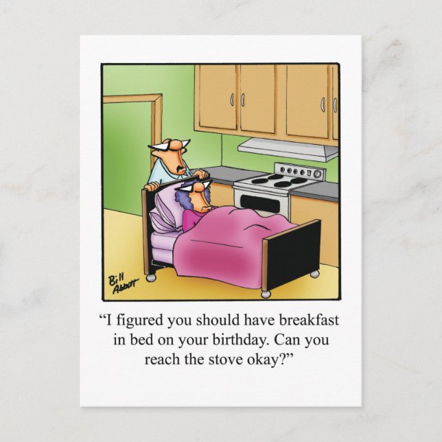 Funny Birthday Humor Postcard  (Front)
