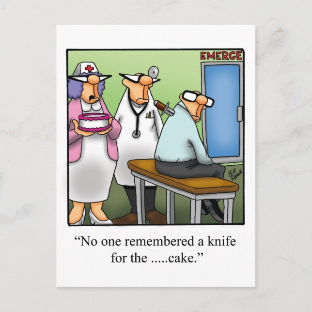 Funny Birthday Humor Postcard (Front)