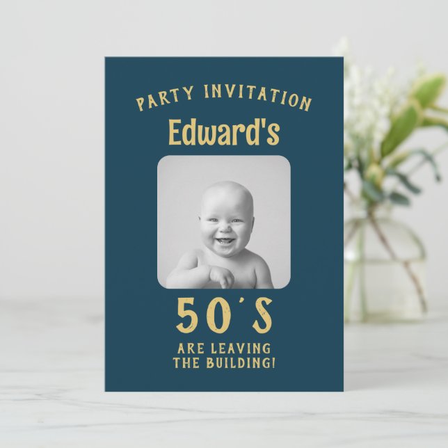 Funny Birthday Invitation (Standing Front)