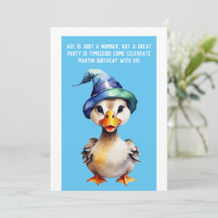 funny birthday invitation │ age is just a number