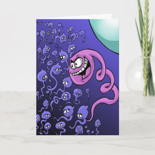 Funny Birthday Jokes - Mighty Sperm Card