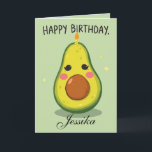 Funny Birthday Let's Get Smashed Avocado Card<br><div class="desc">Celebrate someone's special day with this cheerful Happy Birthday card! Featuring vibrant colors and playful typography, this card is perfect for spreading joy and love. Whether you're sending birthday wishes to a friend, family member, or coworker, this delightful card is sure to bring a smile to their face. Left blank...</div>