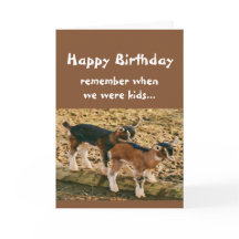 Funny Birthday Over the Hill Old Goat Humor