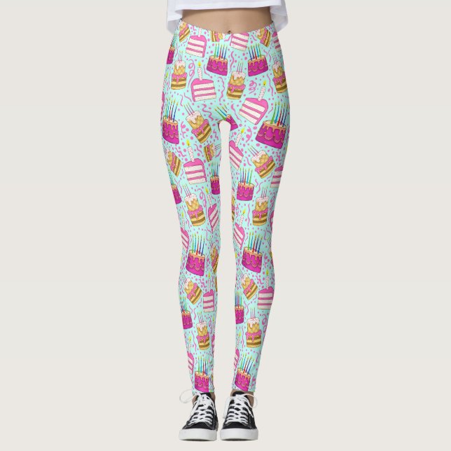 Funny Birthday Pants with Cake and Candle Pattern (Front)