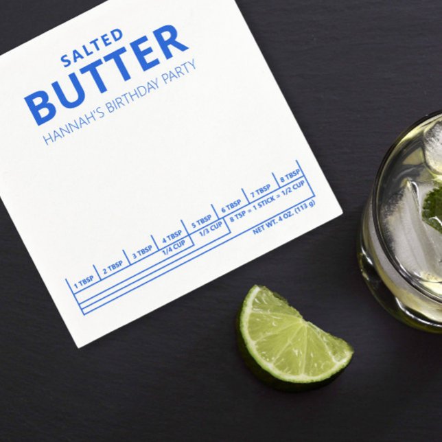 Funny Birthday party butter theme  Napkins (Creator Uploaded)