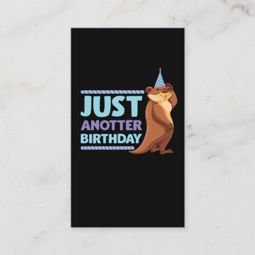 Funny Birthday Party Gift Kids Sea Otter Animal Business Card