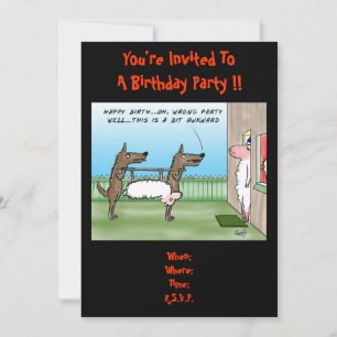 Funny Birthday Party Invitation
