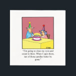 Funny Birthday  Party Napkins For Her<br><div class="desc">Enjoy spreading the laughter with these hilarious birthday humor paper napkins by artist Bill Abbott. Wonderfully funny and slightly sarcastic colorful cartoon characters in hilarious situations that’s sure to bring a smile to anyone’s face. Find great gift ideas for the wonderfully funny, slightly sarcastic character you know at www.abbottcartoons.com. Bill...</div>