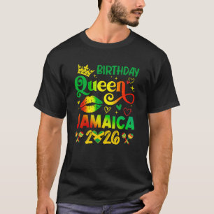 Funny Birthday Queen Jamaica 2026 Birthday Trip Va T-Shirt
