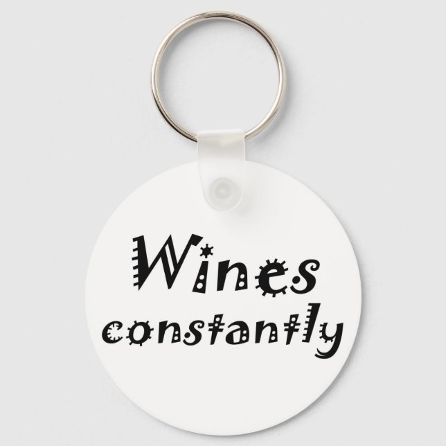 Funny birthday quotes wine gifts fun keychains (Front)
