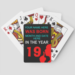 funny birthday secret poker cards