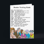 Funny Birthday Seniors Texting Code Card<br><div class="desc">A funny birthday card for a senior featuring funny senior texting codes. AARP - Always Asking for Raisin Pudding GOML - Get Off My Lawn TMI - Too Many Ibuprofen YOLO - You Obviously Love Ointment TGIF - Thank Goodness It's Fiber IDK - I Doze, OK? IMHO - In My...</div>