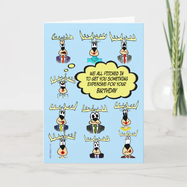 Funny Birthday - Ten Bucks from Group/Co-workers Card | Zazzle