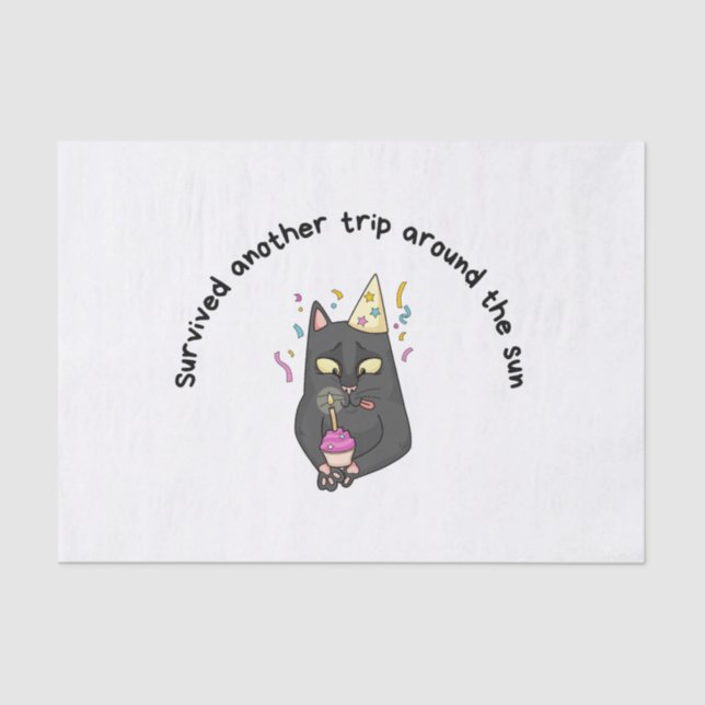 Funny Birthday Tissue Paper (Front)