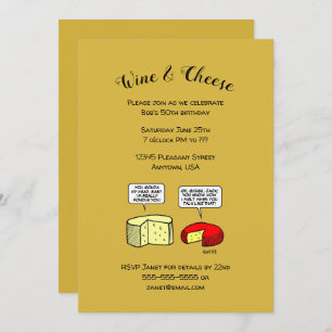 Funny Birthday Wine Tasting Party Invitations