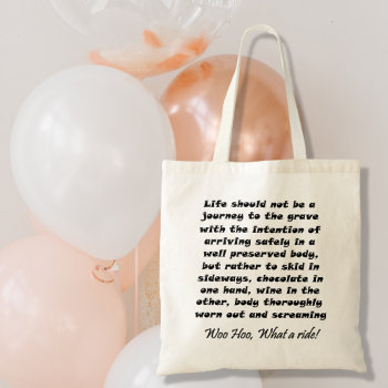 Funny Birthday Wine Tote Bags Over The Hill Gifts by Wise_Crack at Zazzle