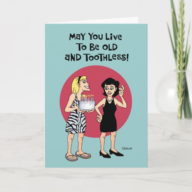 Funny Birthday Wish for Female Friend Card (Front)