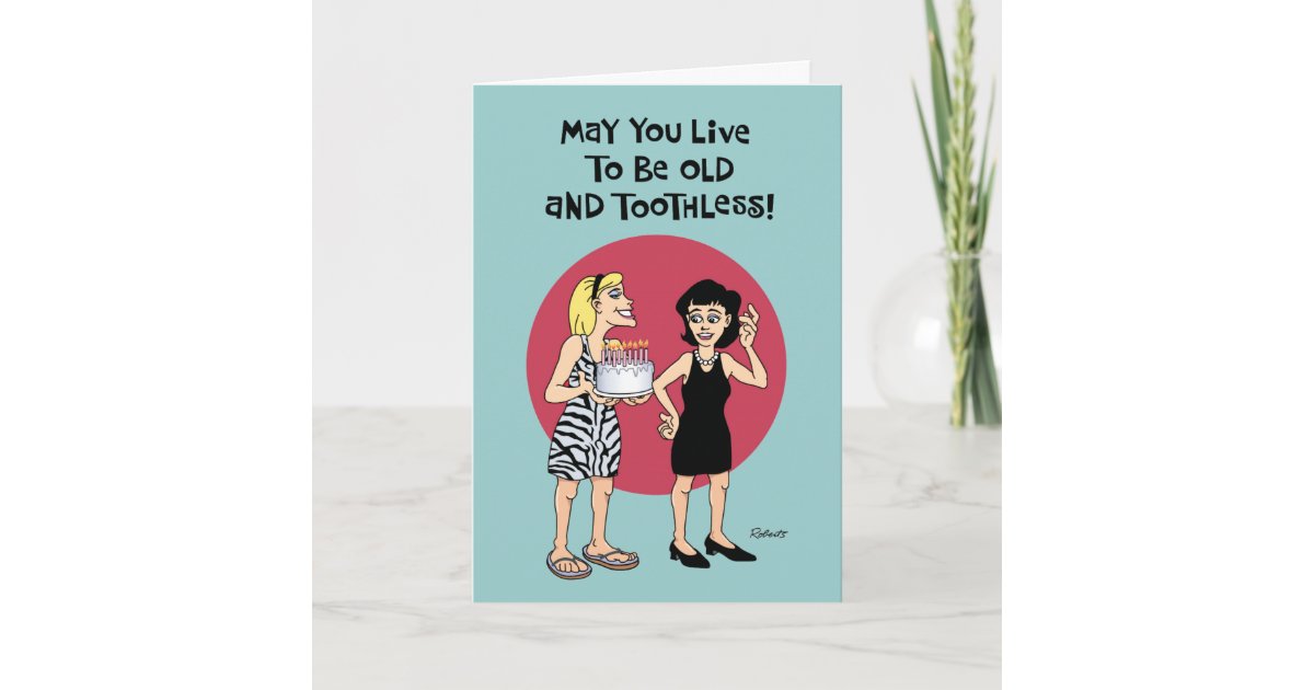 Funny Birthday Wish For Female Friend Card Zazzle Com
