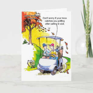 Funny birthday wish for golfer brother card