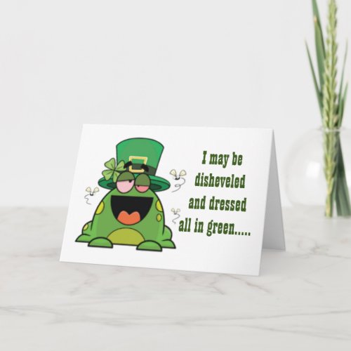 FUNNY BIRTHDAY WISHES FROM SILLY FROG CARD