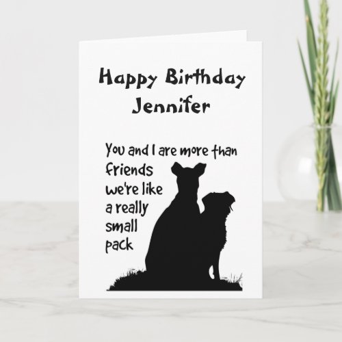 Funny Birthday You  I More than Friends Custom Card