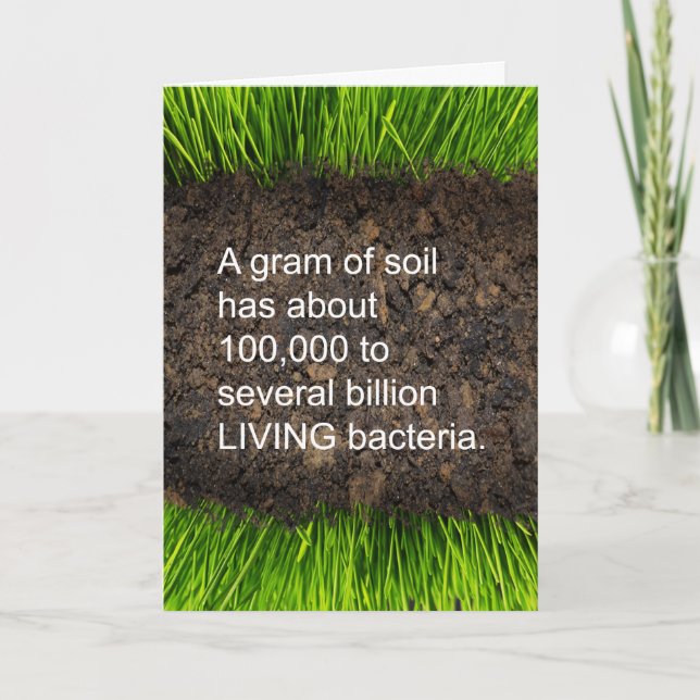 Funny Birthday You're as Old as Dirt with Facts Card (Front)