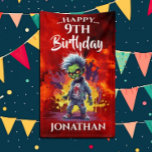 Funny Birthday Zombie Boy Banner<br><div class="desc">Apocalypse Birthday Zombie Boy A great Zombie THEME banner is that perfect element for your PARTY decor. This design may be personalized by clicking Personalize this Template and then choosing the click to customize further option add text, change the text color or style, or delete the text for an image...</div>