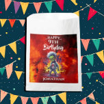 Funny Birthday Zombie Boy Favor Bag<br><div class="desc">Apocalypse Birthday Zombie Boy A great Zombie THEME banner is that perfect element for your PARTY decor. This design may be personalized by clicking Personalize this Template and then choosing the click to customize further option add text, change the text color or style, or delete the text for an image...</div>