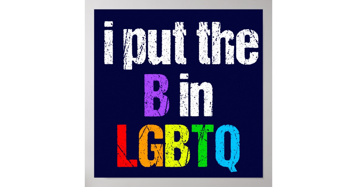 Funny Bisexual Lgbtq Poster