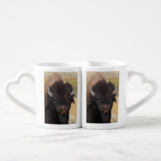 funny bison coffee mug set