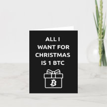 Funny Bitcoin Christmas Card