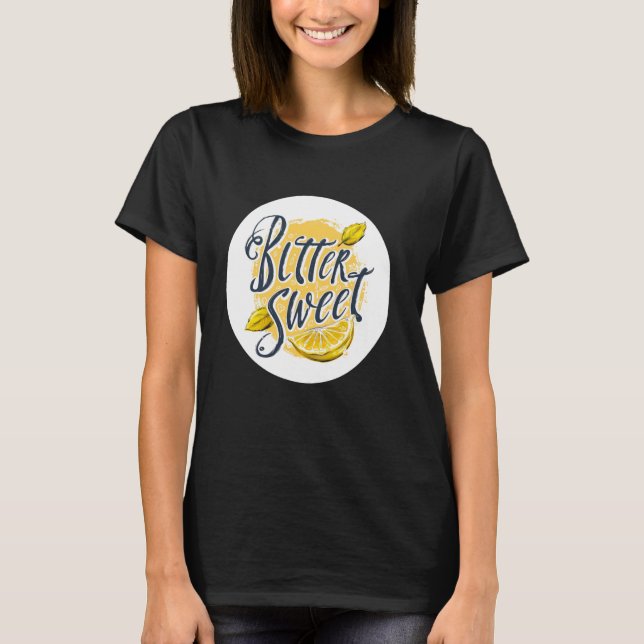 Funny Bitter Sweet Speech with Fruits T-Shirt (Front)